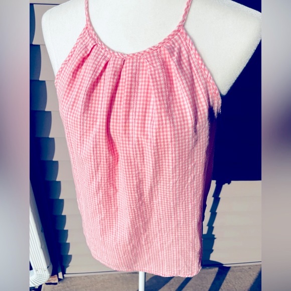 Universal Thread Tops - Universal Thread Pink Gingham Tank